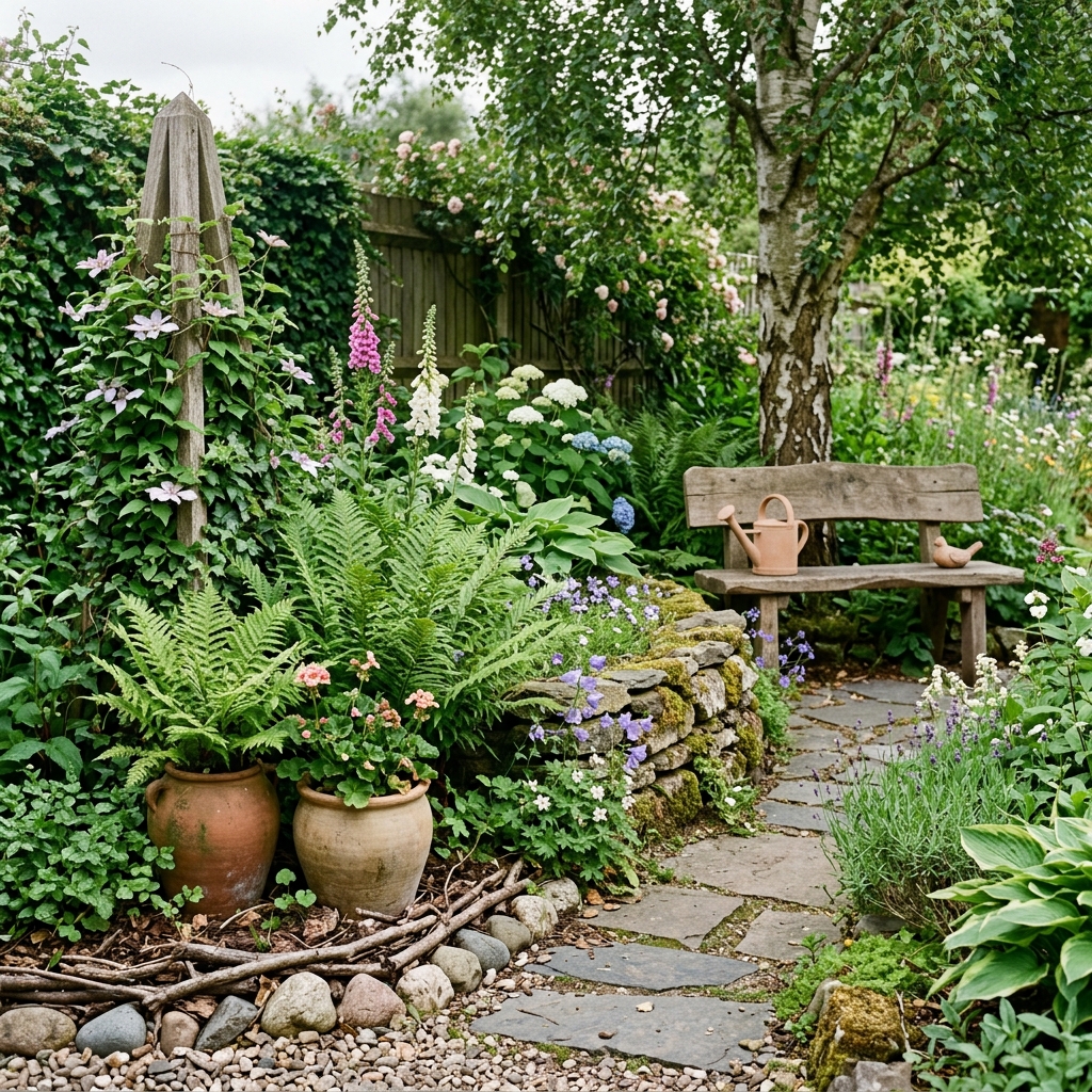 Natürliche Gartendeko