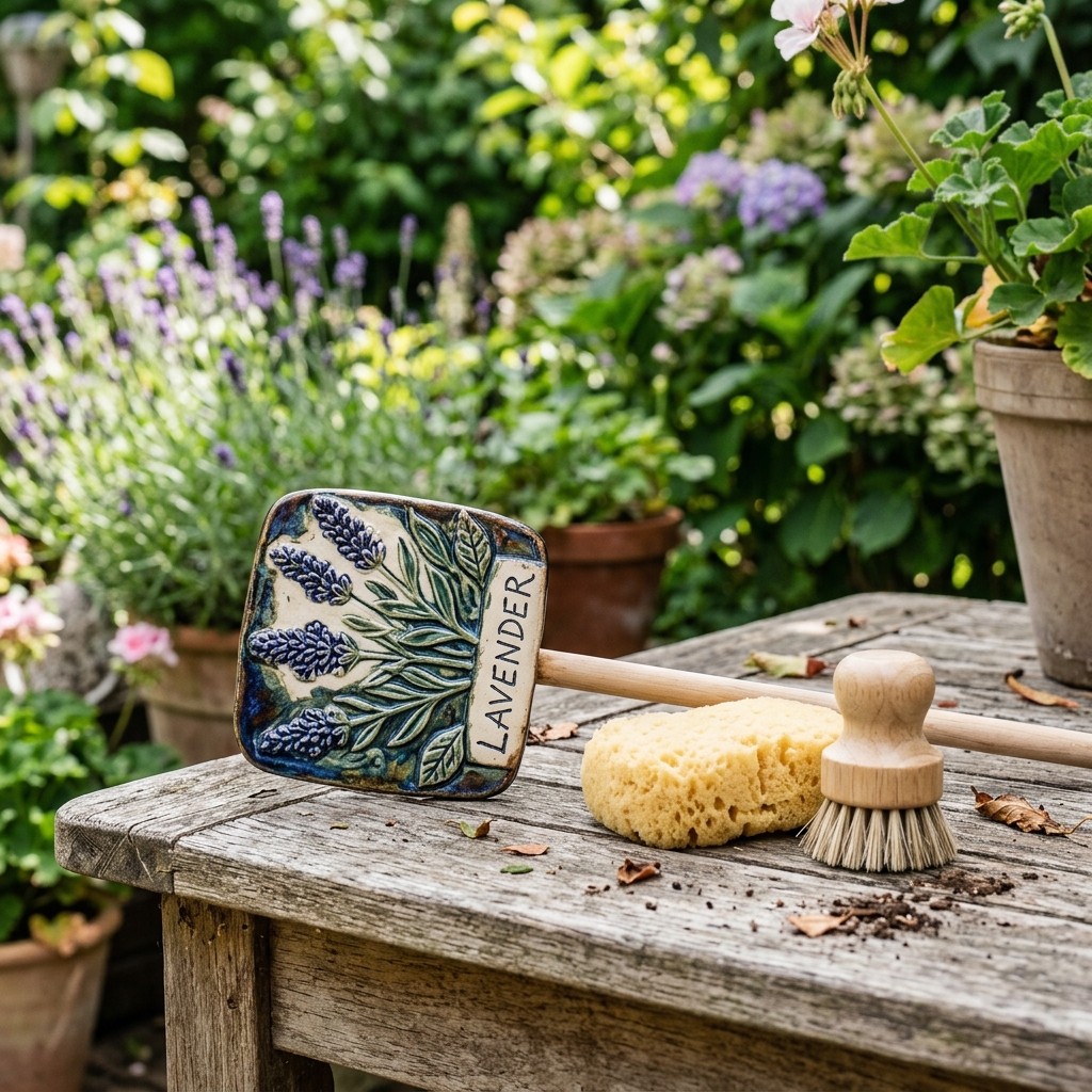 Gartenstecker reinigen