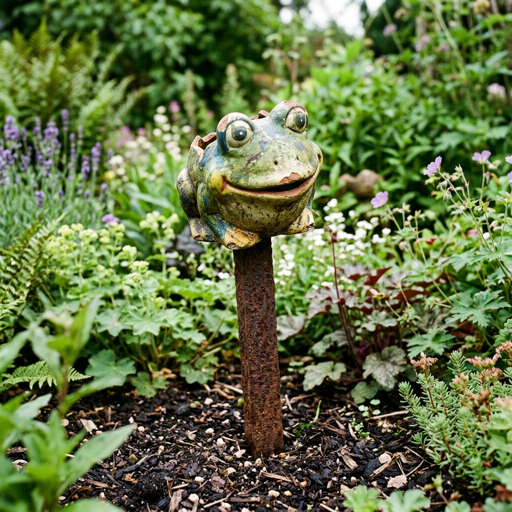 Upcycling Gartendeko Keramik