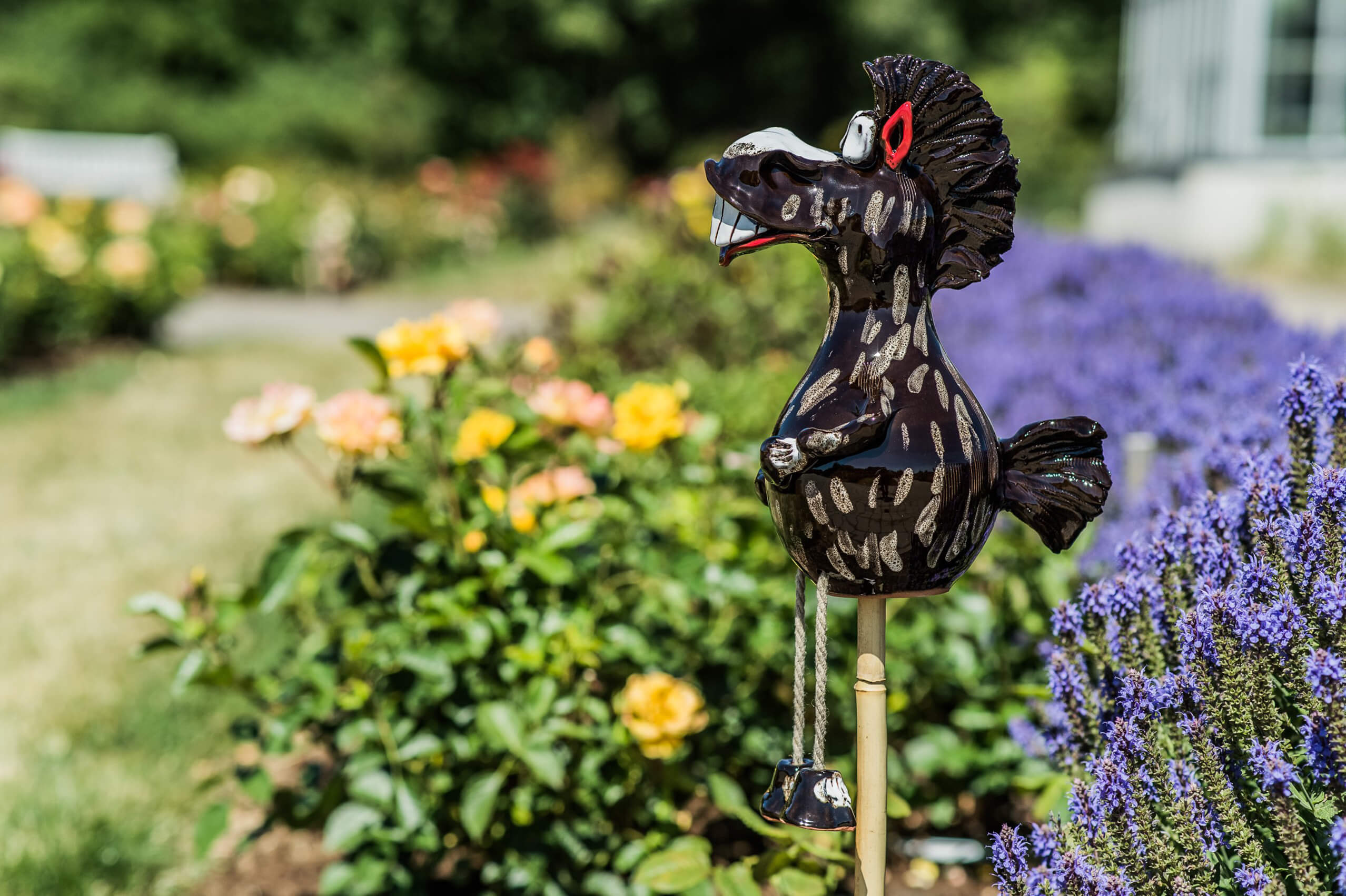 Keramik Gartenstecker
